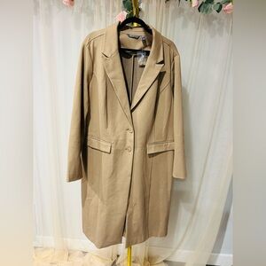 Lisa Rinna Collection Tan Trench Coat